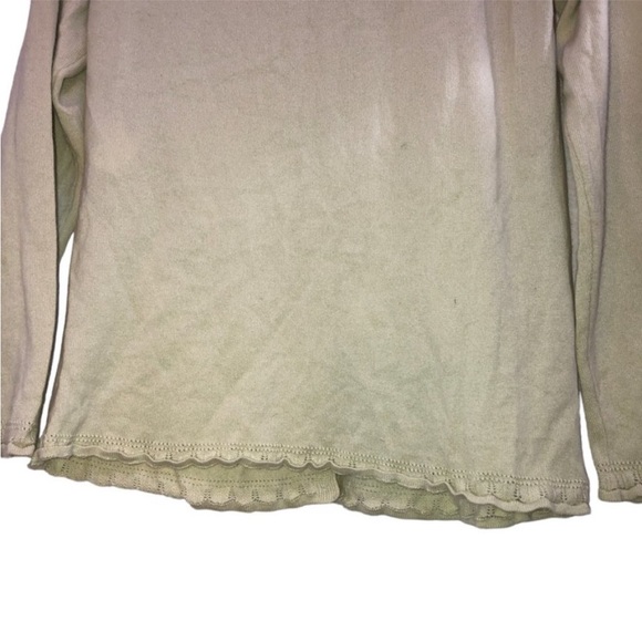 ESCADA Cashmere Silk pale pastel green cardigan sweater 40 M
no flaws 
38 bust - Picture 6 of 8